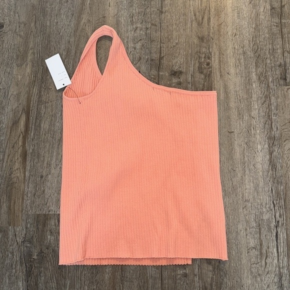 NWT NIKKA K. ONE SHOULDER CORAL SWEATER TANK (L) - Picture 5 of 6